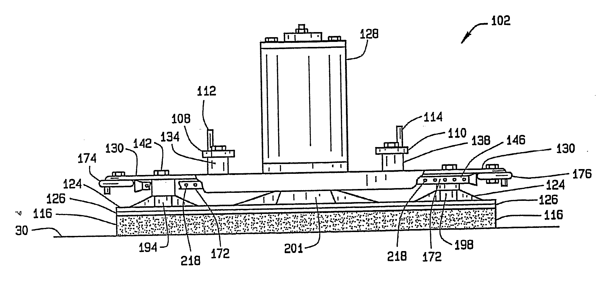 Orbital scrubber with stabilizer element