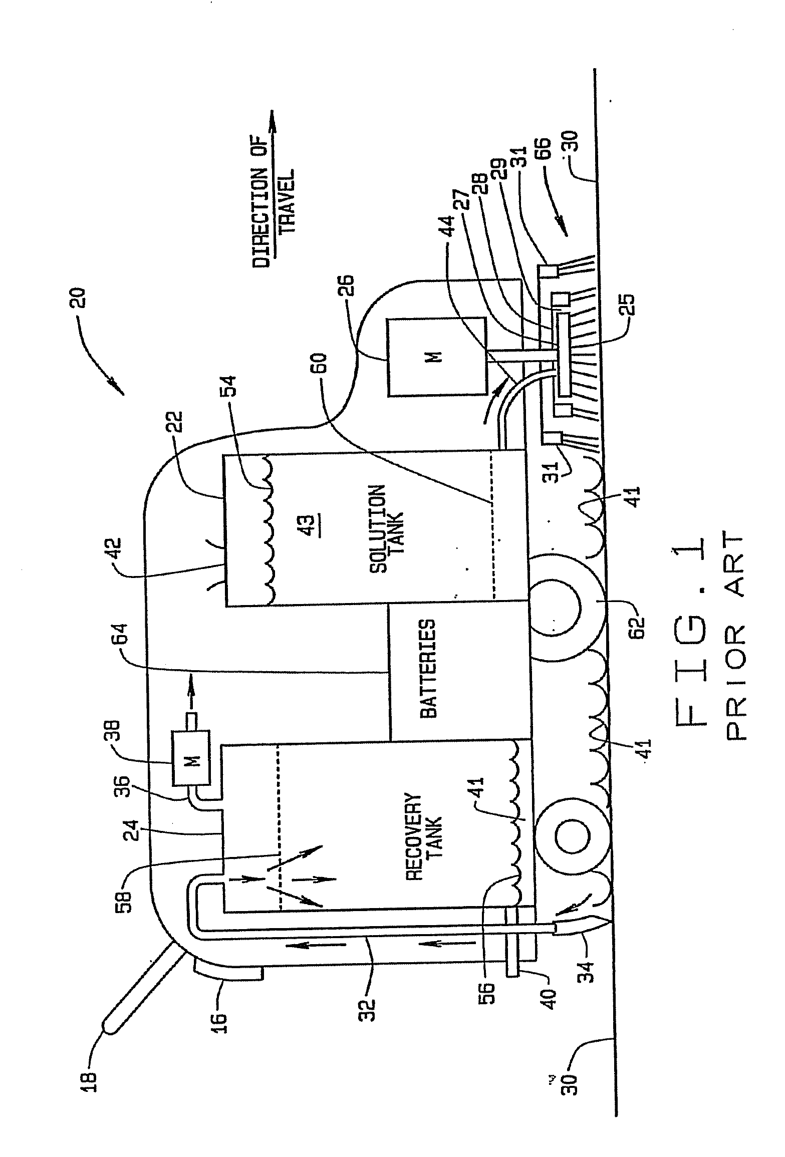 Orbital scrubber with stabilizer element