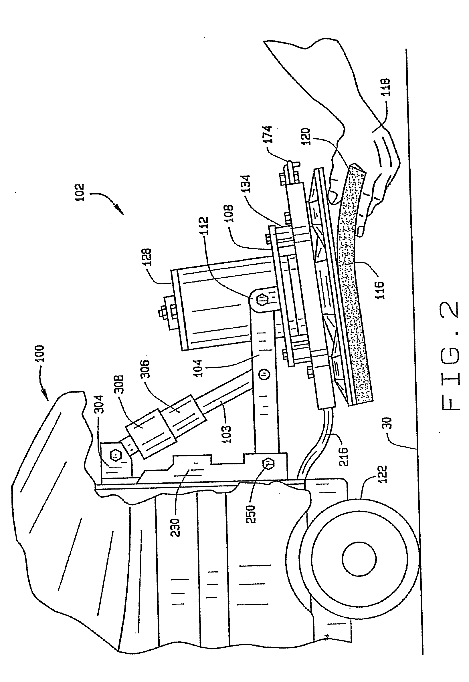 Orbital scrubber with stabilizer element