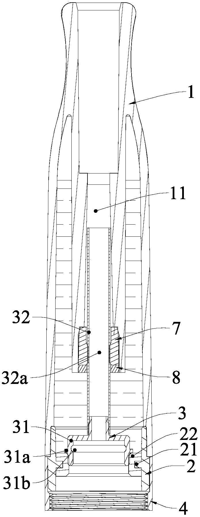 Oil cup anti-leakage structure and electronic cigarette