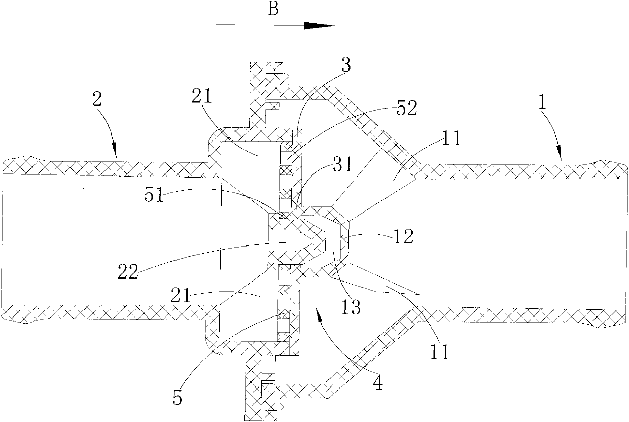 Forced ventilation one-way valve for automotive engine