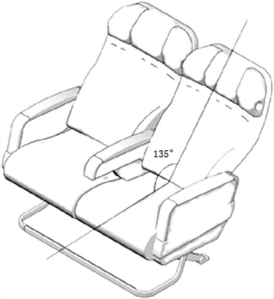 Self-resetting seat used for aviation