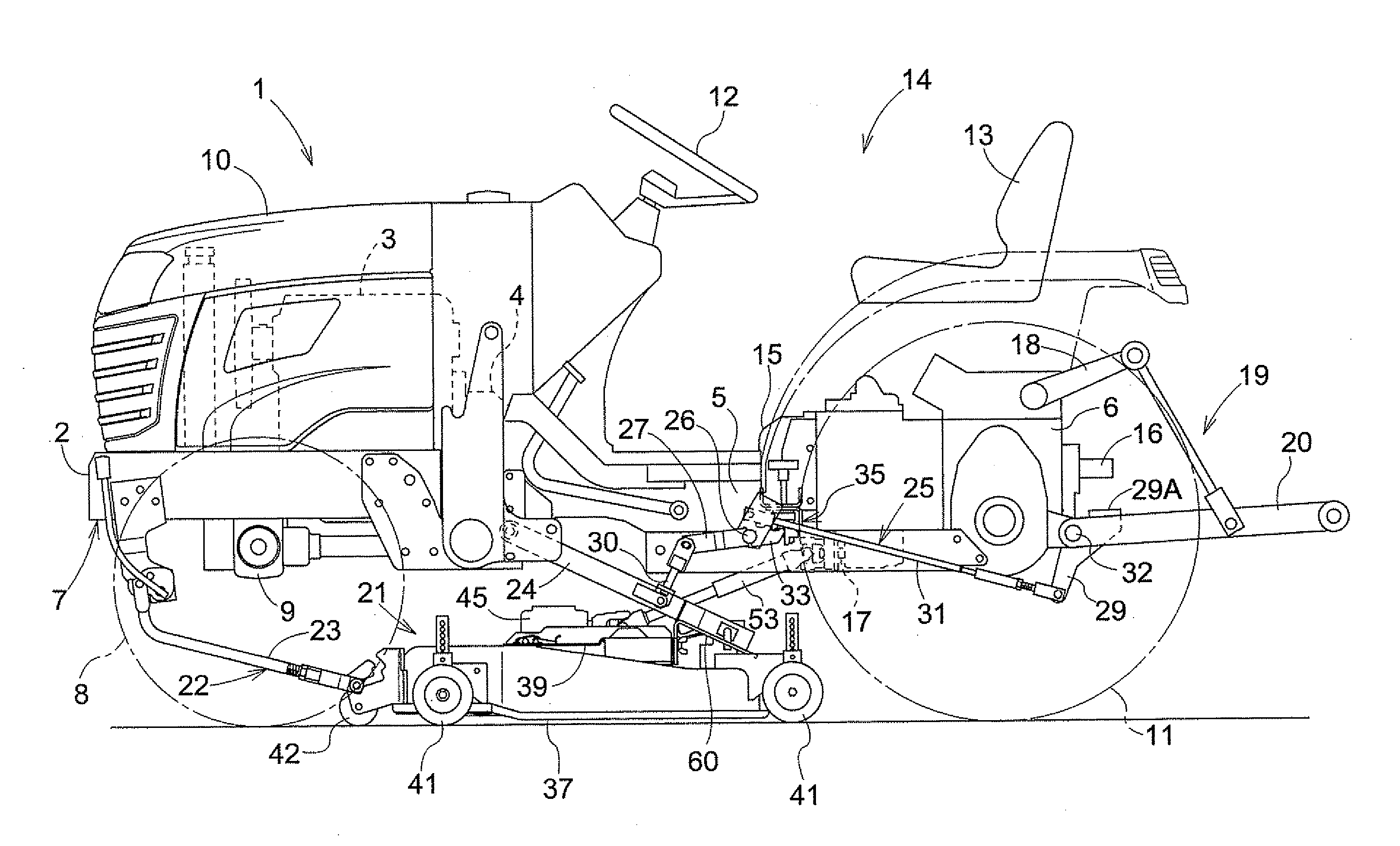 Climb-Up Assist Structure for Mower Unit