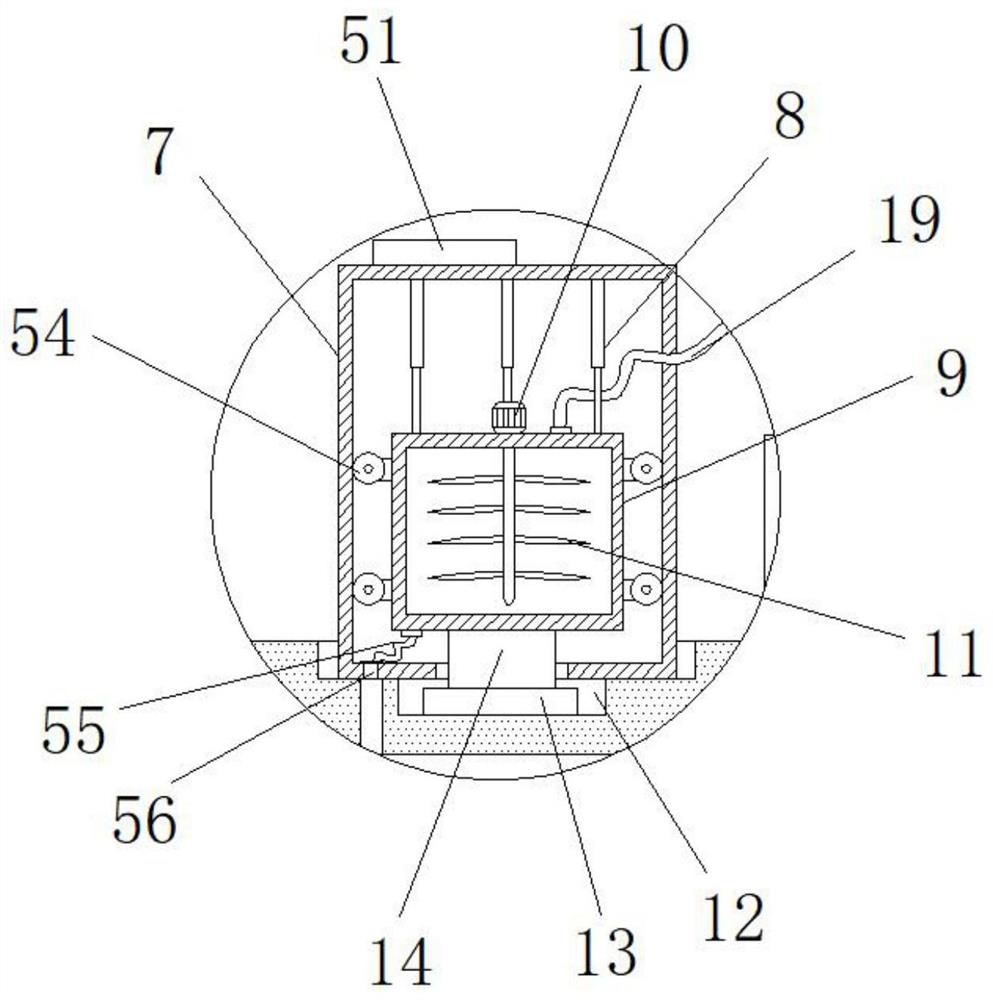 Organic pollutant type analysis and detection device in environmental detection