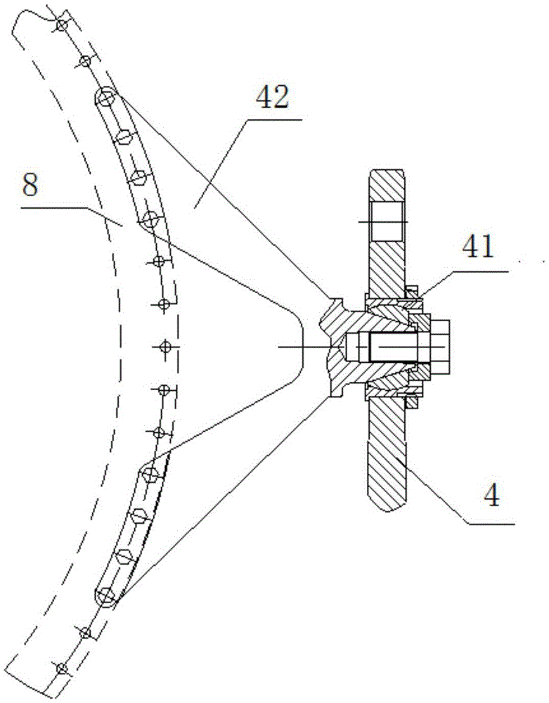 Supporting device of gas turbine