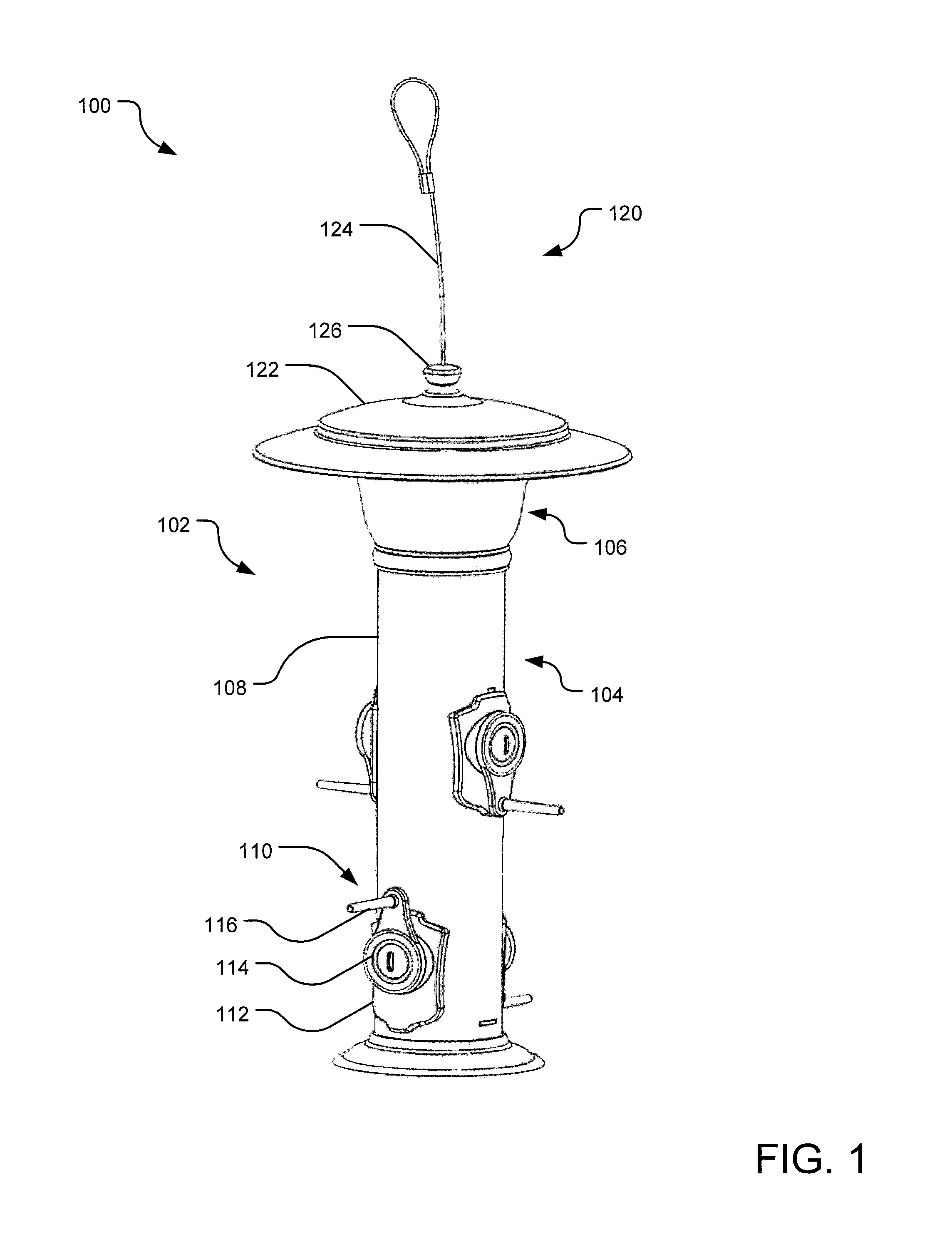 Bird feeder with rotating perch