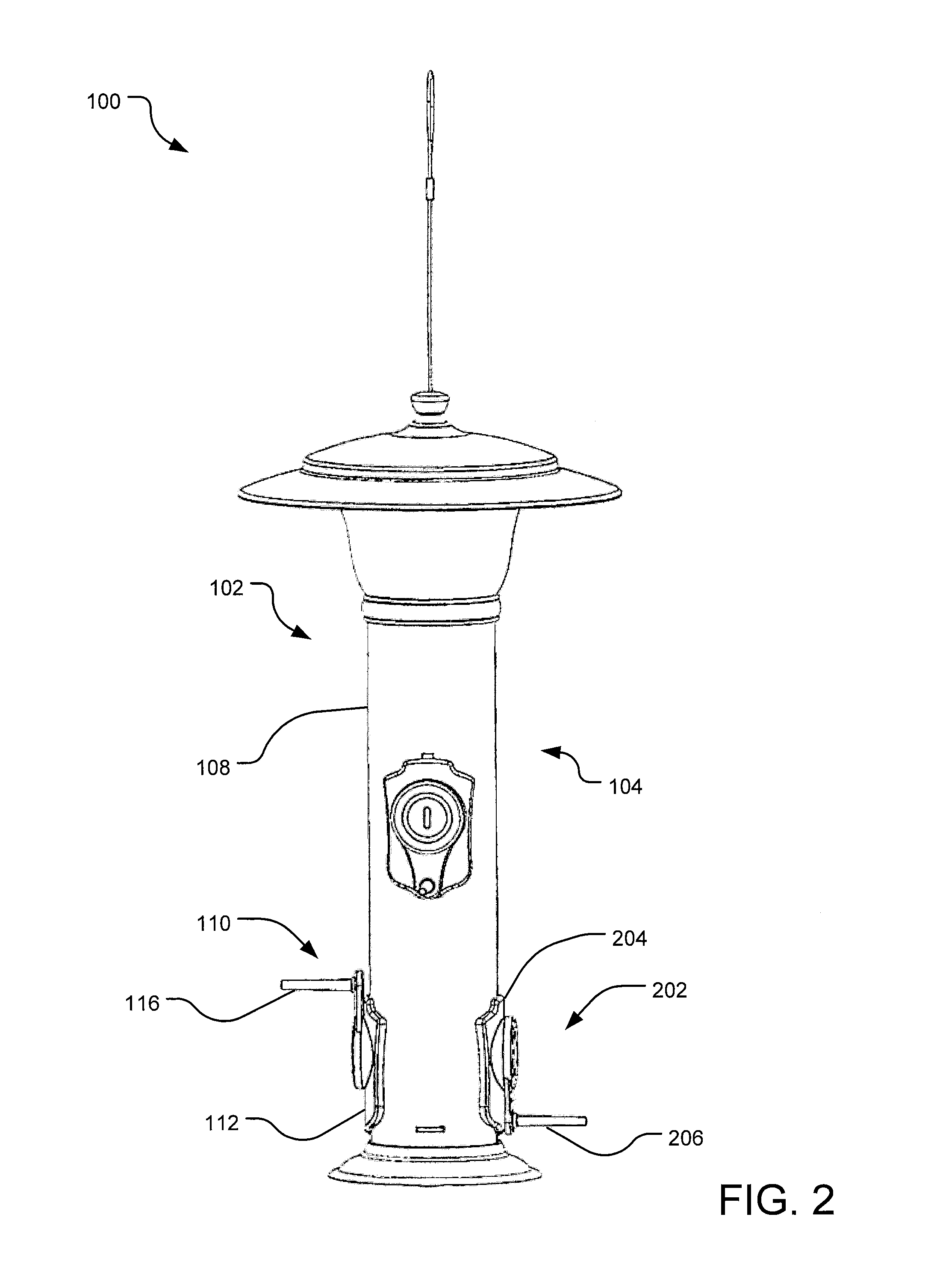 Bird feeder with rotating perch