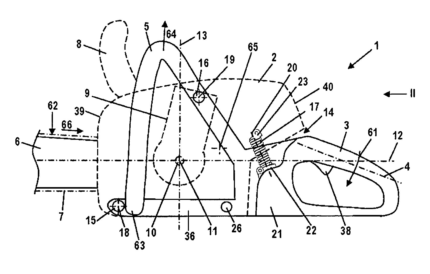 Manually guided implement