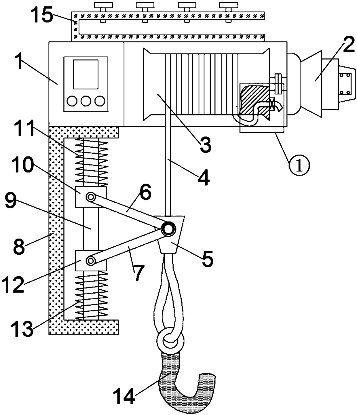 Overhead ground wire hanger