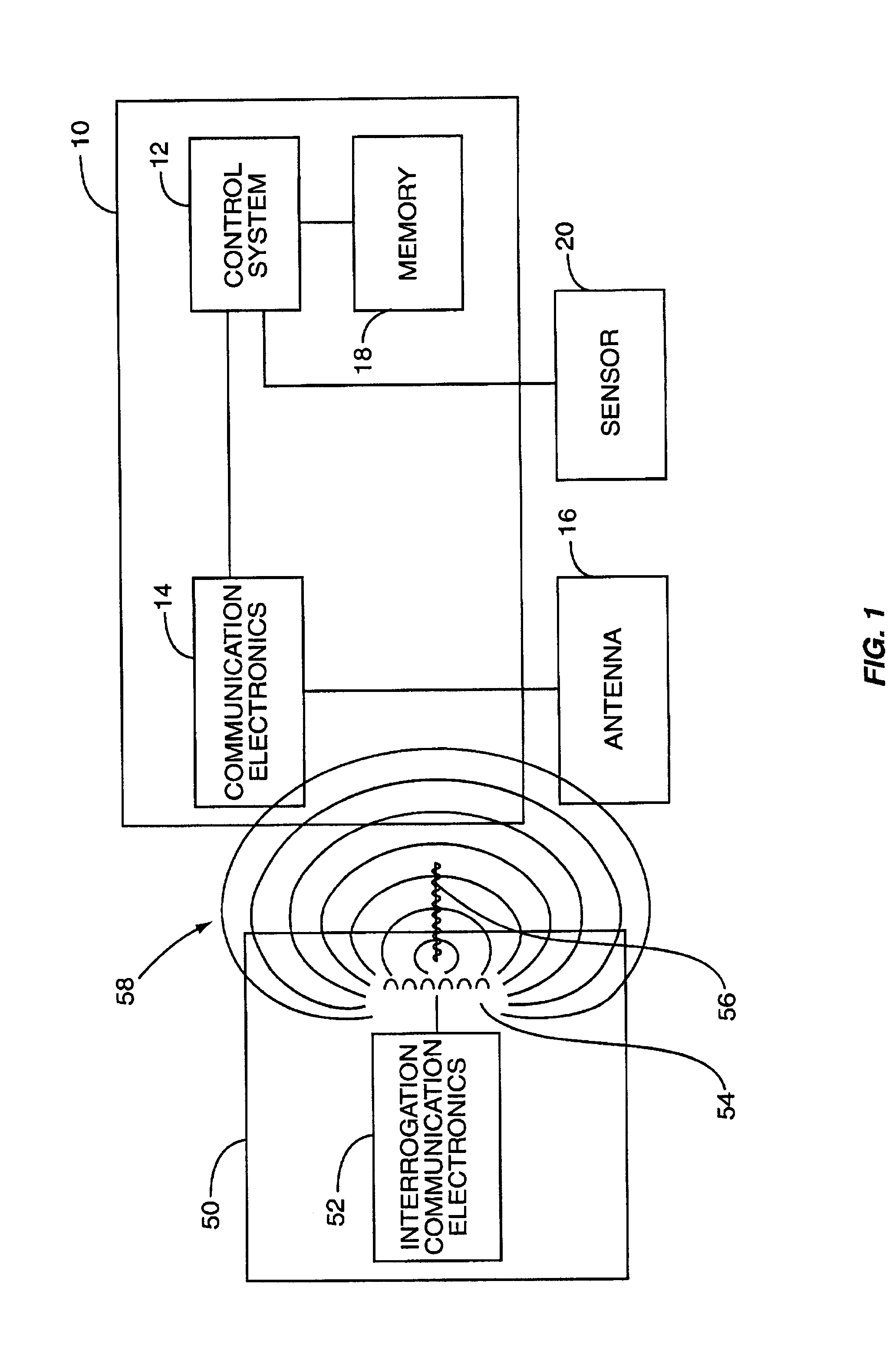 Grounded antenna for a wireless communication device and method