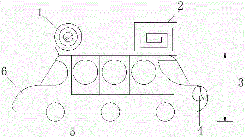 Maintenance vehicle for convenience road in unblocked section