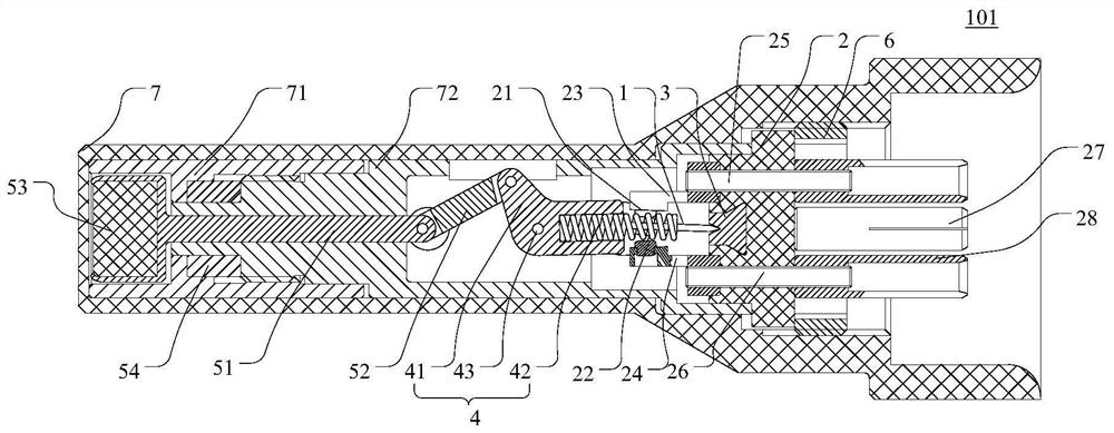 Non-contact proximity switch and valve position indicating system