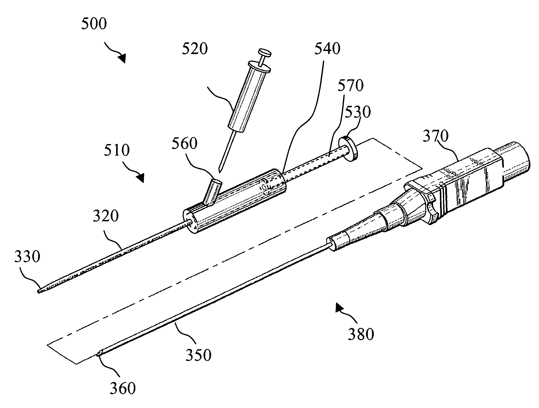 Delivery device, system, and method for delivering substances into blood vessels