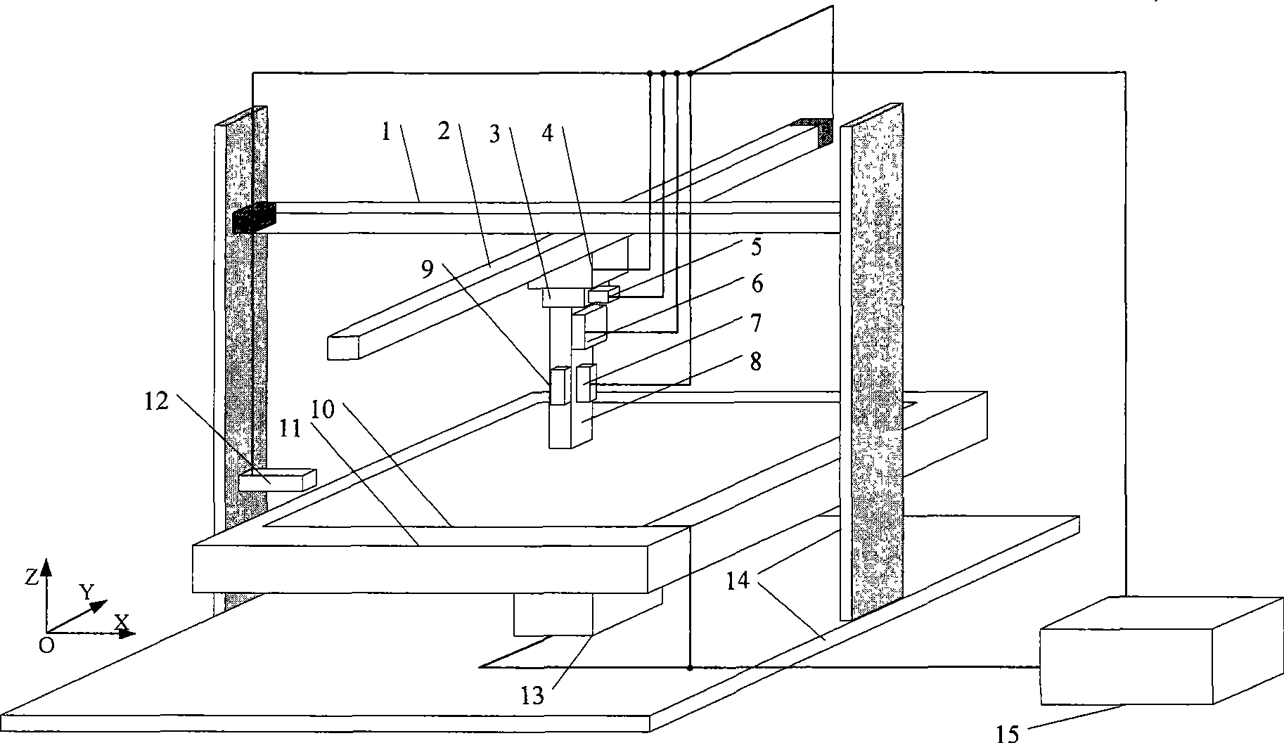 Printing device and printing method for integrating electronic components