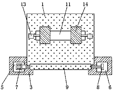 Metal plate flanging device convenient to adjust bending angle