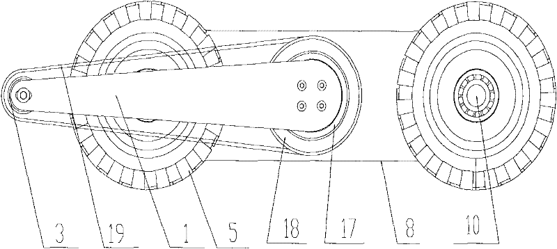 Wheel-pendulum compound driving device for small mobile robot