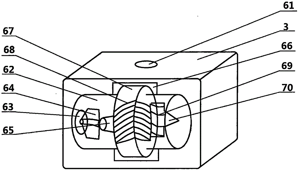 Vomit collecting device used for gastroenterology department