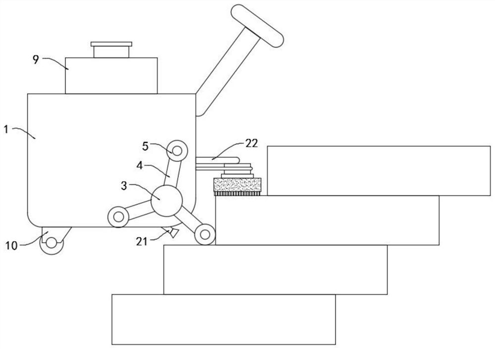 Combined cleaning and disinfecting device for public health