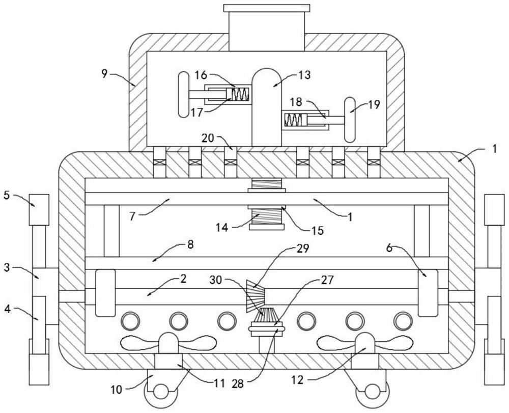 Combined cleaning and disinfecting device for public health