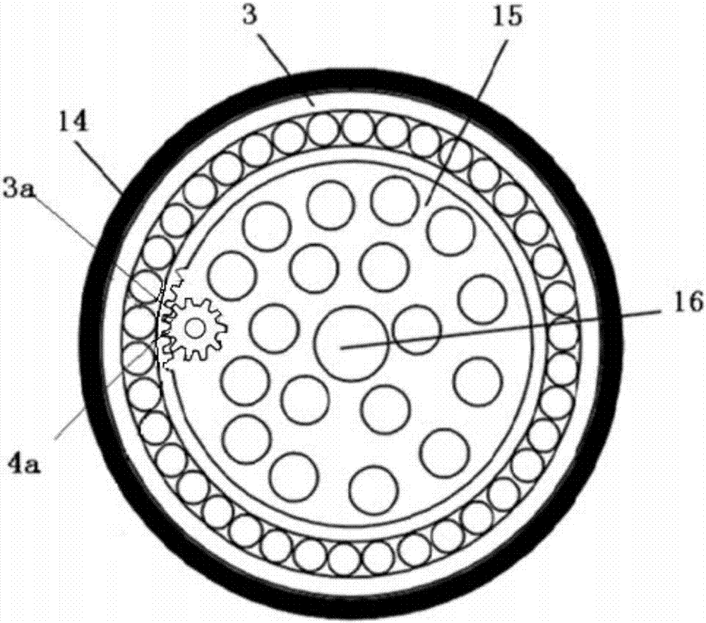 Sewer dredge spindle