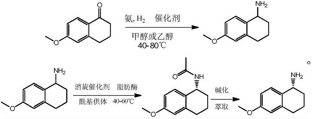 Synthesis and resolution of 6-methoxy-1-aminotetralin