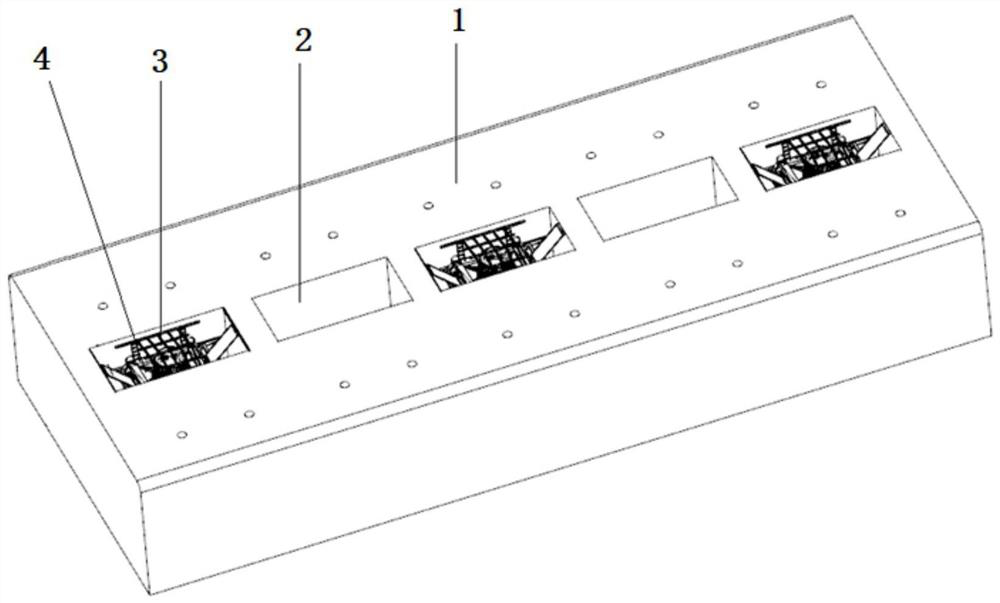 Ocean current power generation device based on floating breakwater and installation method of ocean current power generation device