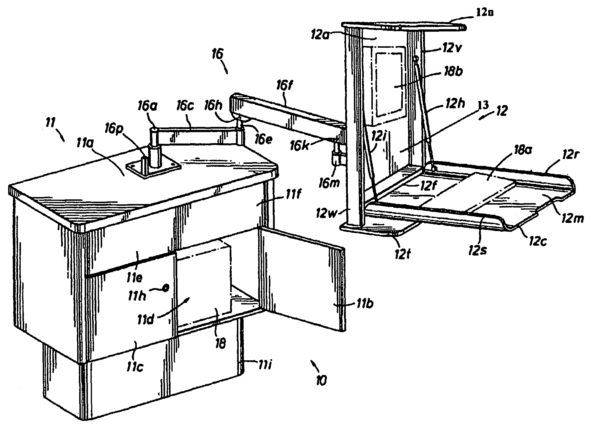 Retractable multiposition furniture system