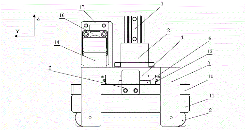 Press-mounting, locking and balancing device for blanking cap and press-mounting machine for blanking cap