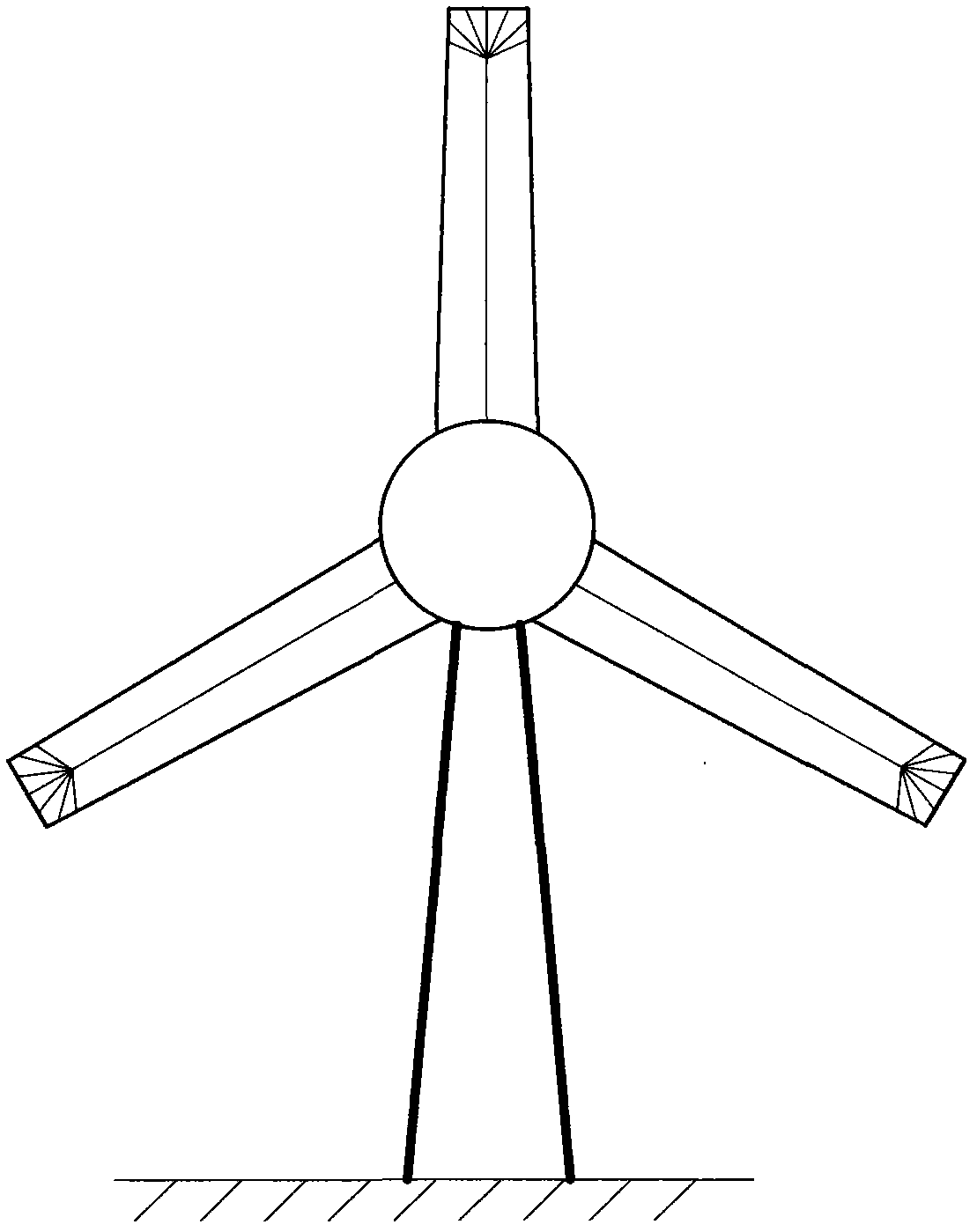 Lightning disaster-reducing method applicable to wind power generating unit