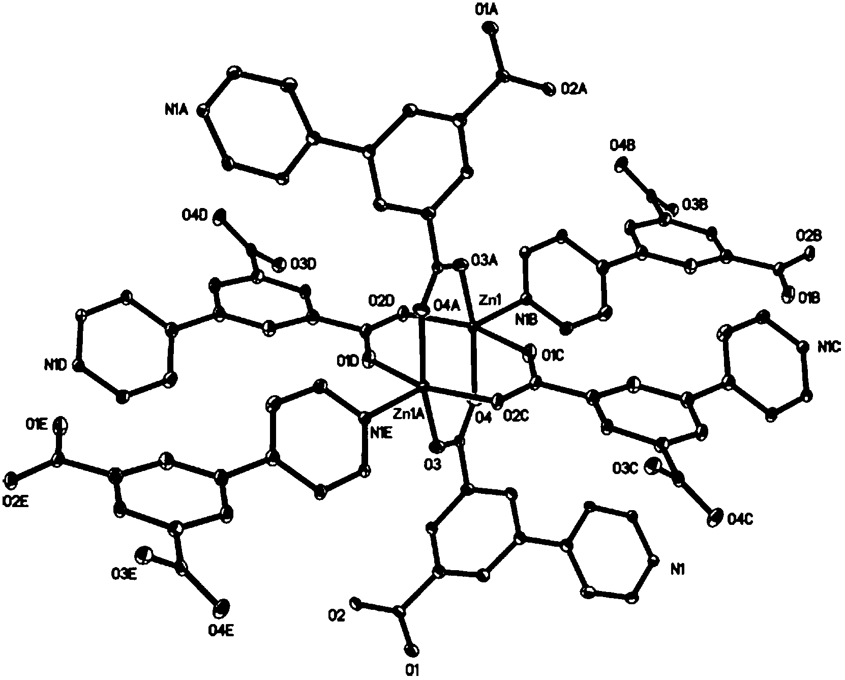 Luminous metal-organic framework material with chemical sensing function as well as preparation method and application thereof