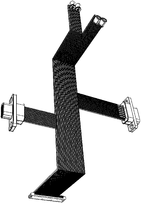 3D special-shaped broadband connector and implementation method thereof