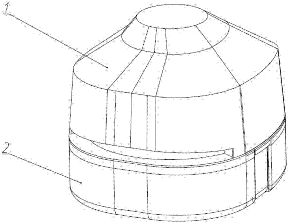 Air fryer heated by cyclone heat circulation