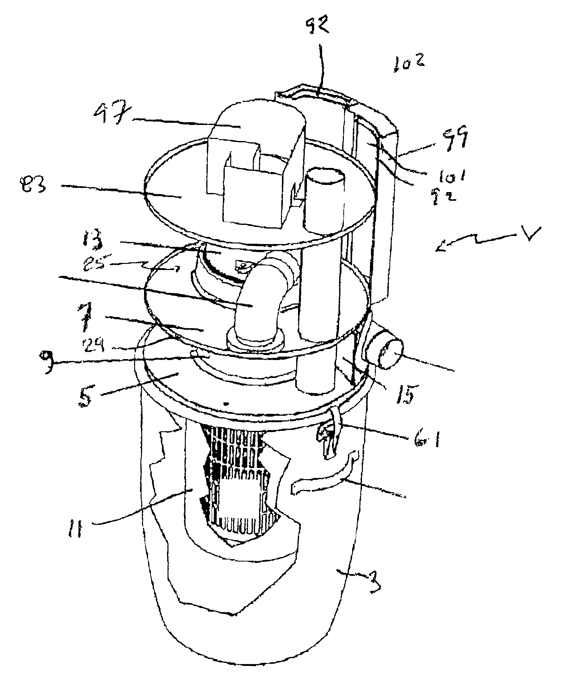 Quiet central vacuum power unit