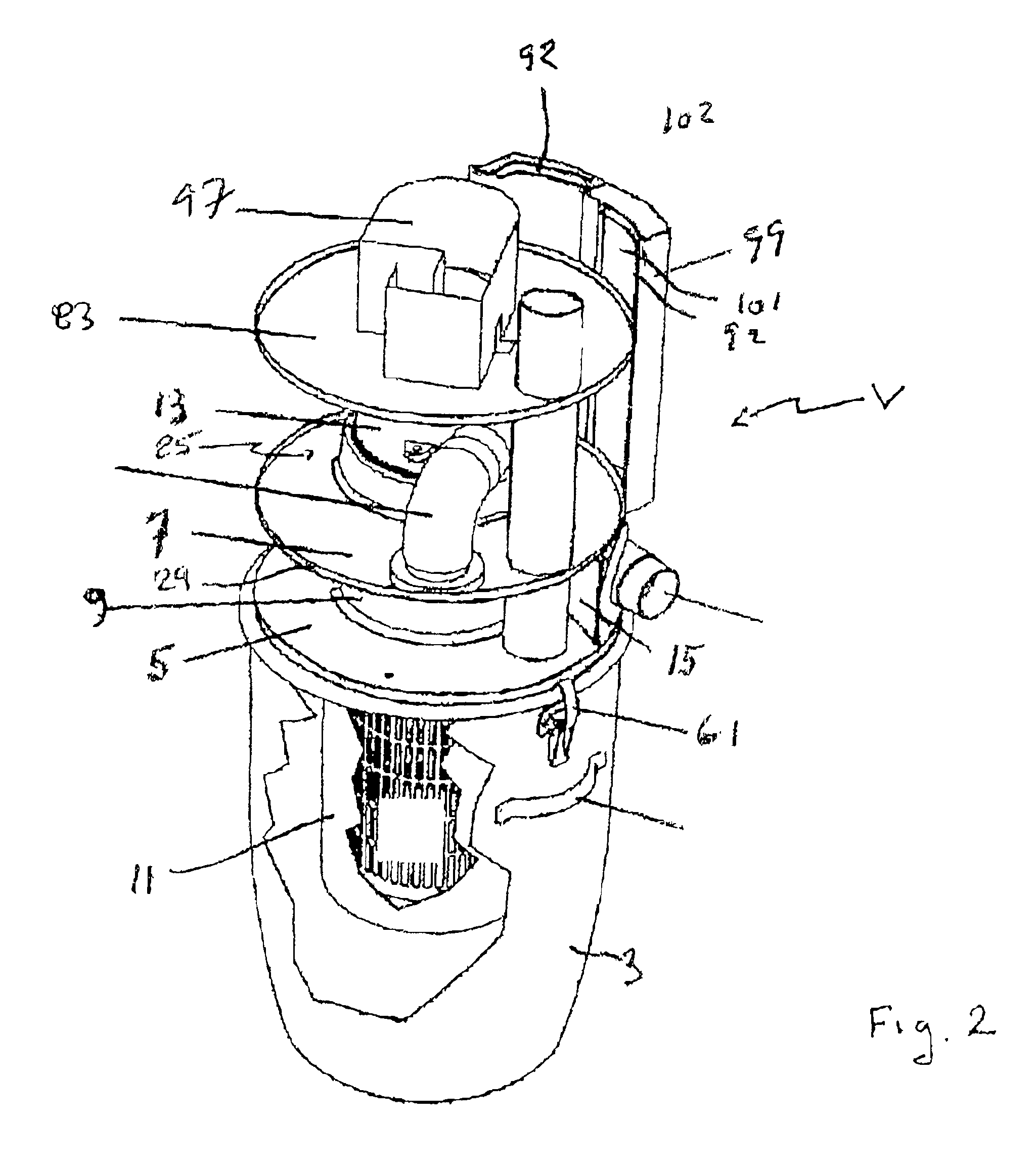 Quiet central vacuum power unit