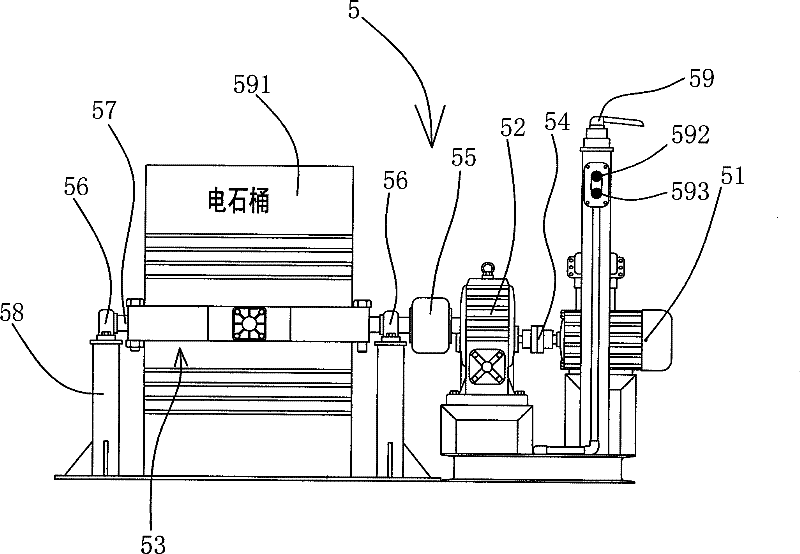 Open-type acetylene generator automatic feeding system