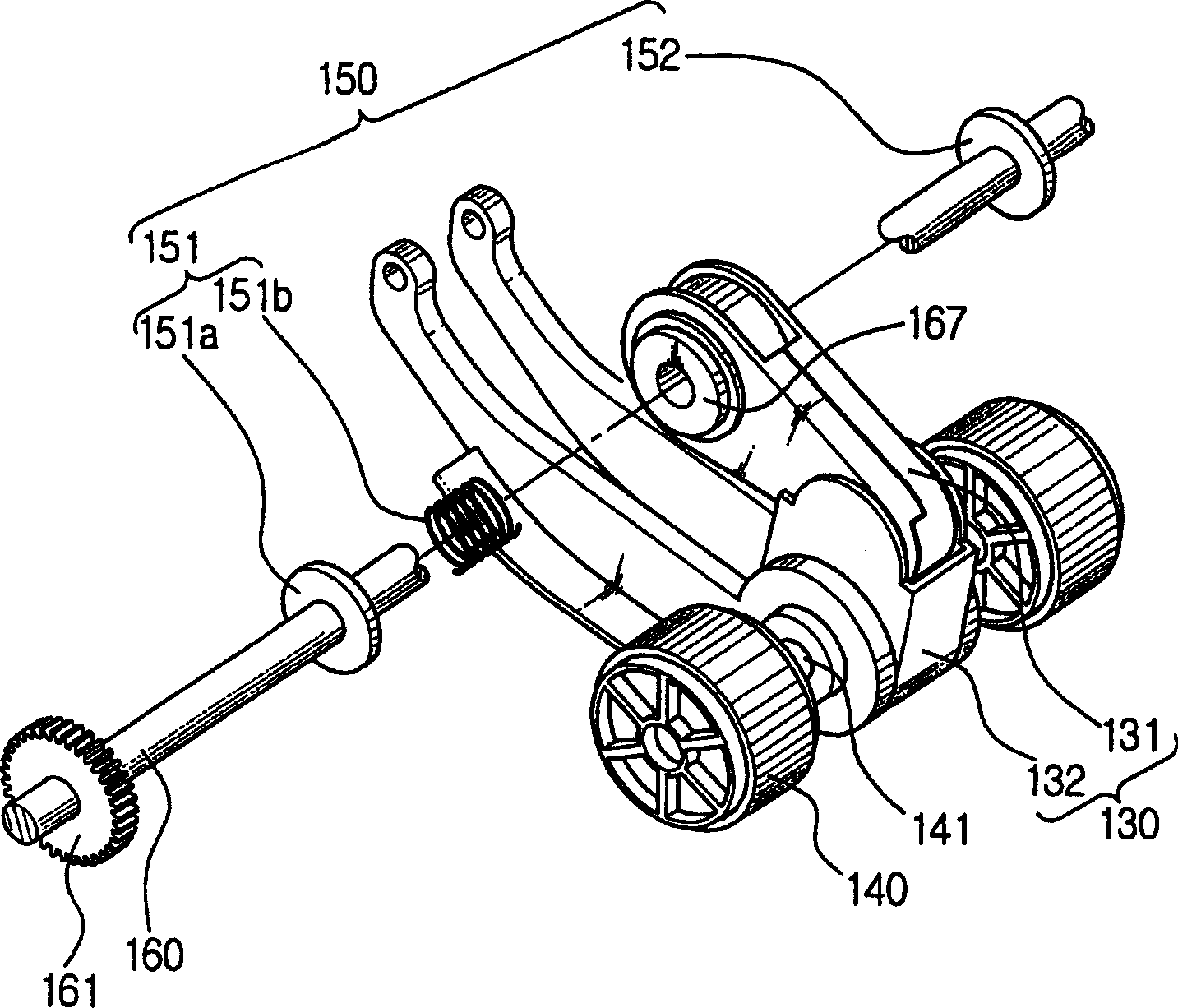 Paper supply device for ink-jet printer