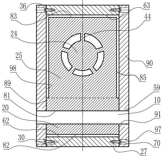 A clamp joint titanium alloy five-lobed rib horizontal check valve