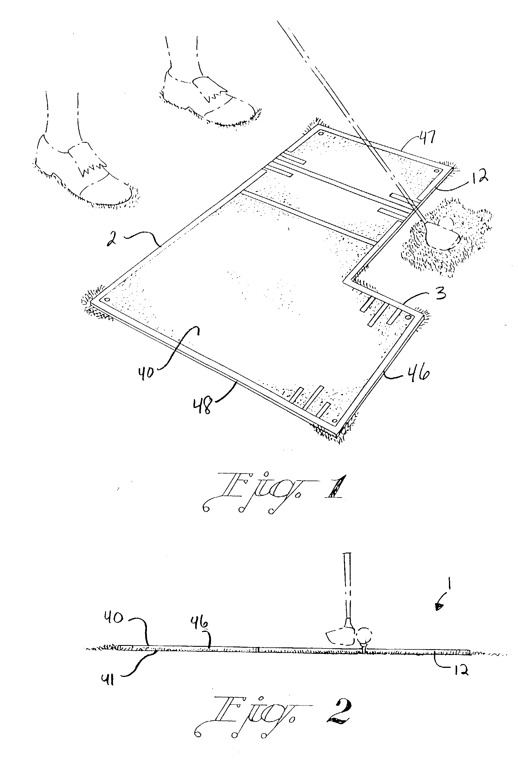 Golf aiming and alignment training mat