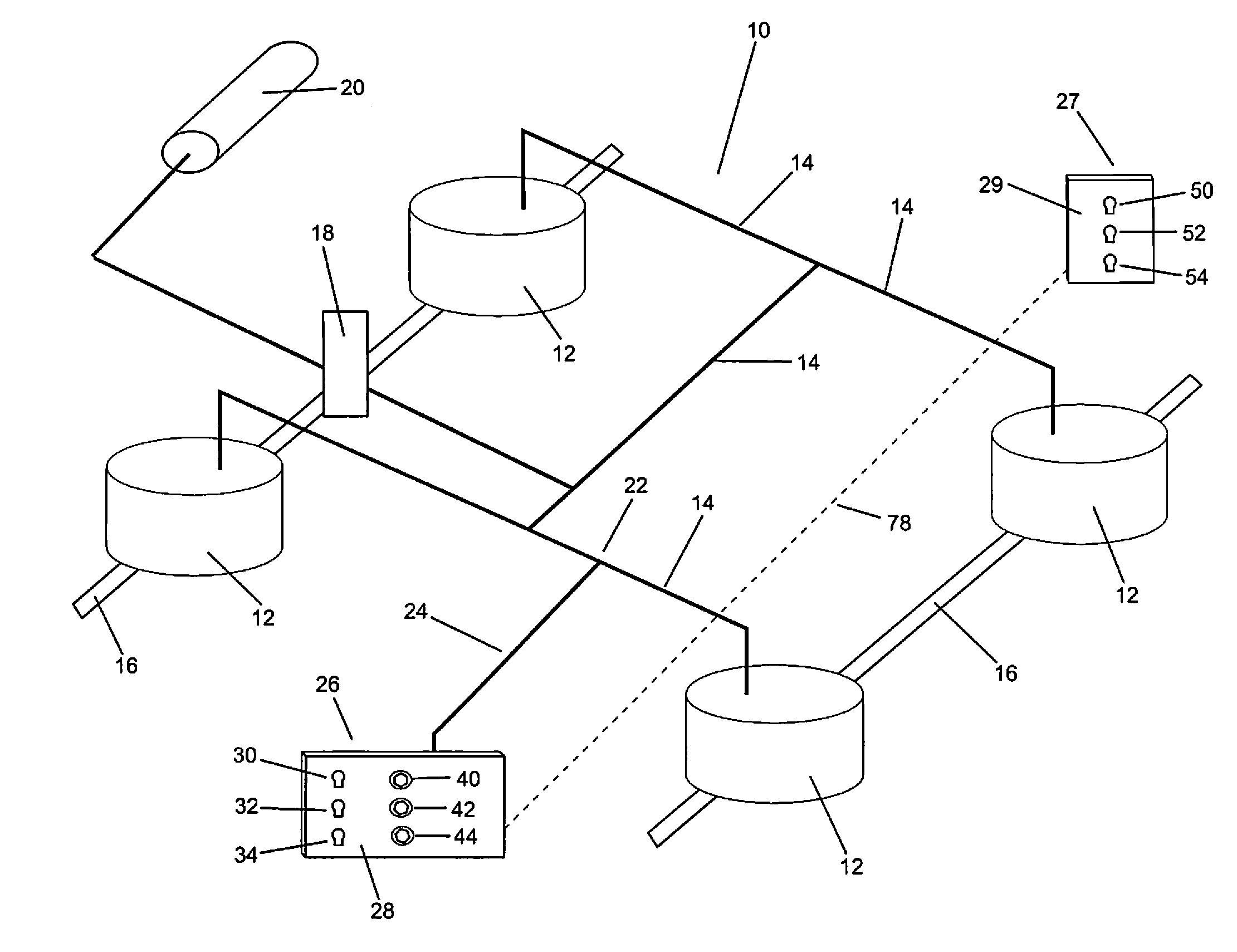 Air suspension pressure display