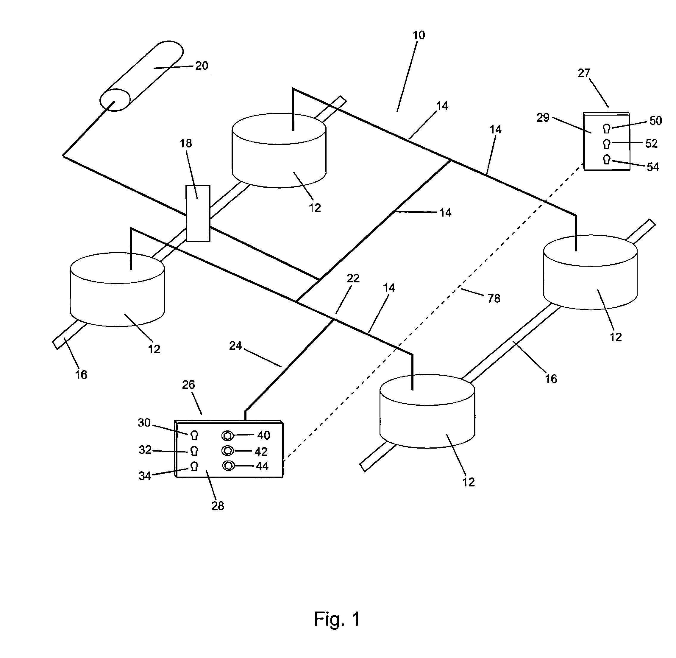 Air suspension pressure display