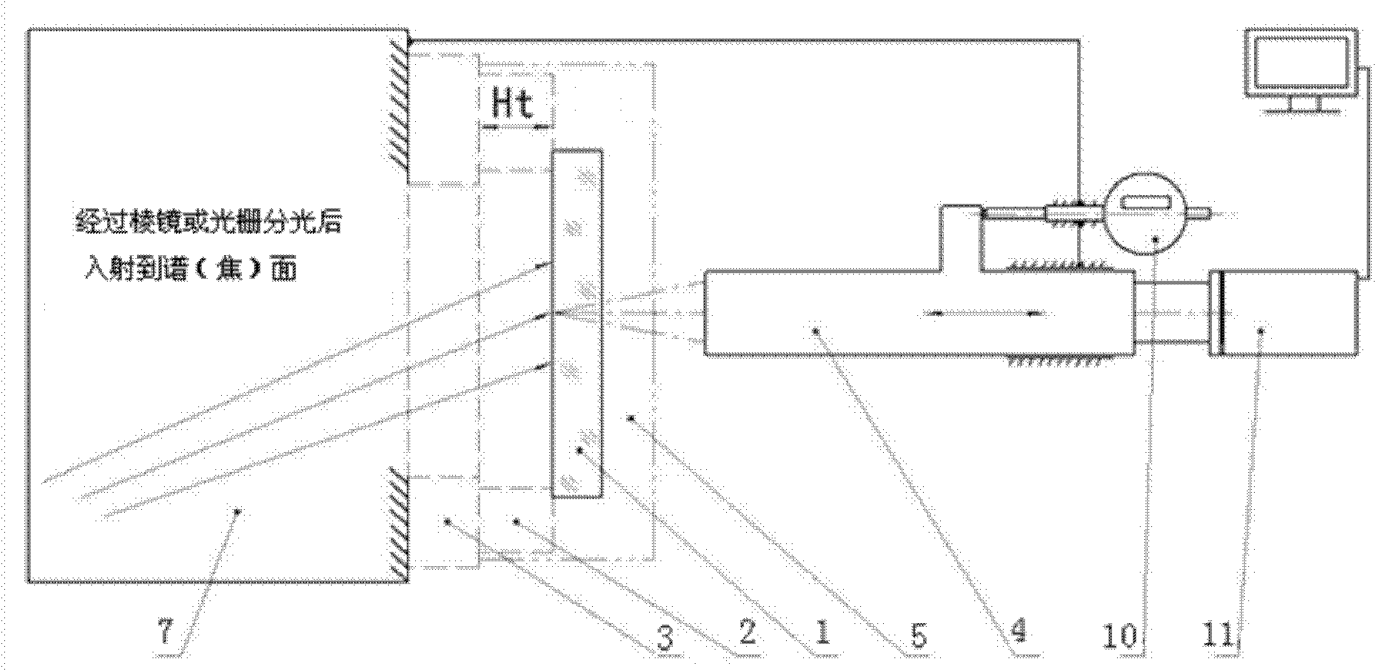 Spectral plane or focal plane installation and debugging method of hyperspectral imager