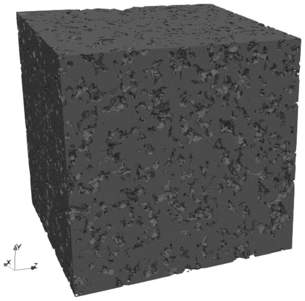 Single-phase flow simulation method, device and storage medium for shale oil based on digital core