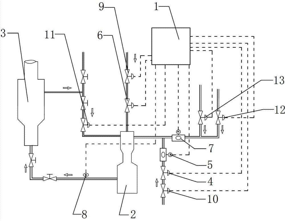 Online dilution system and dilution method for sugar boiling material