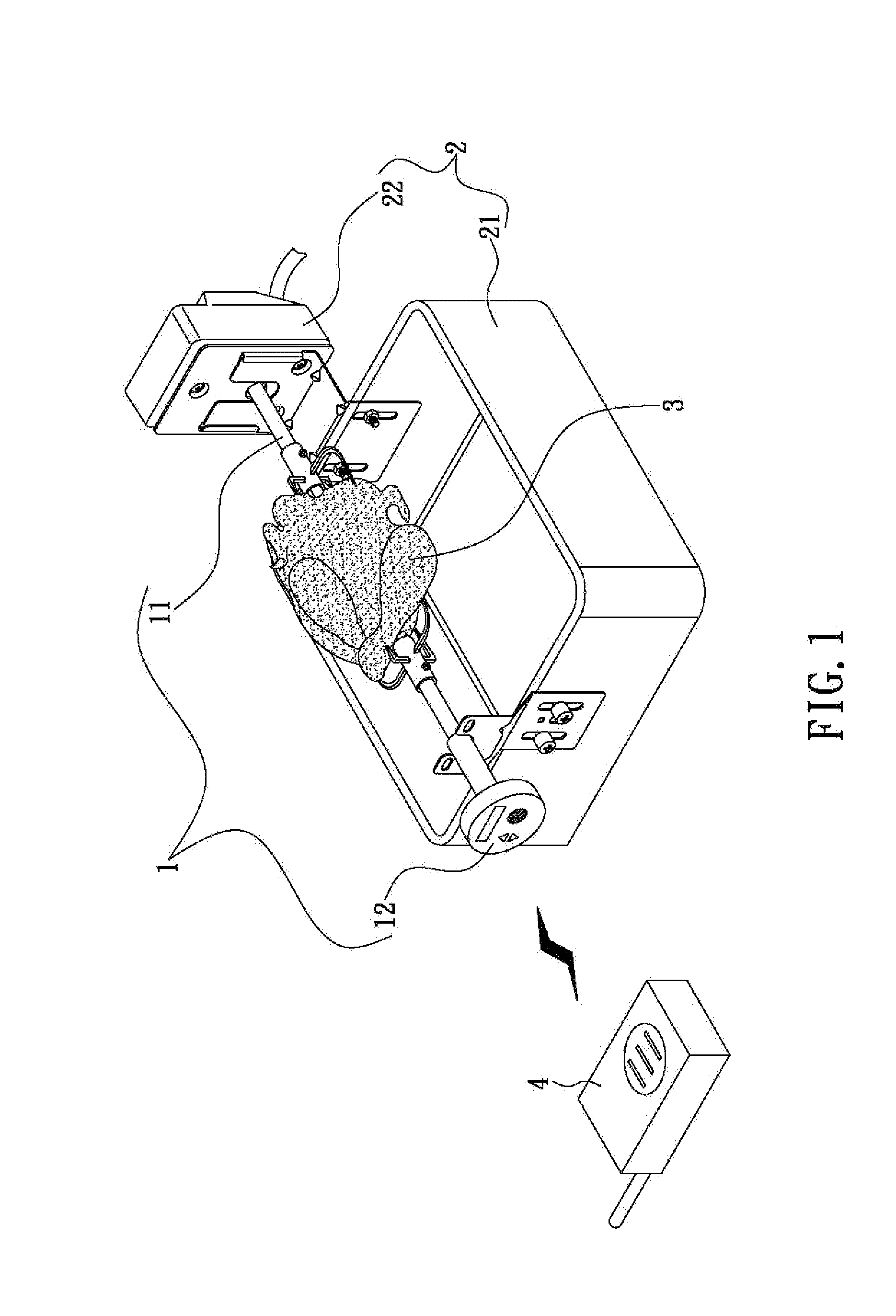 Barbecue spit with temperature probe