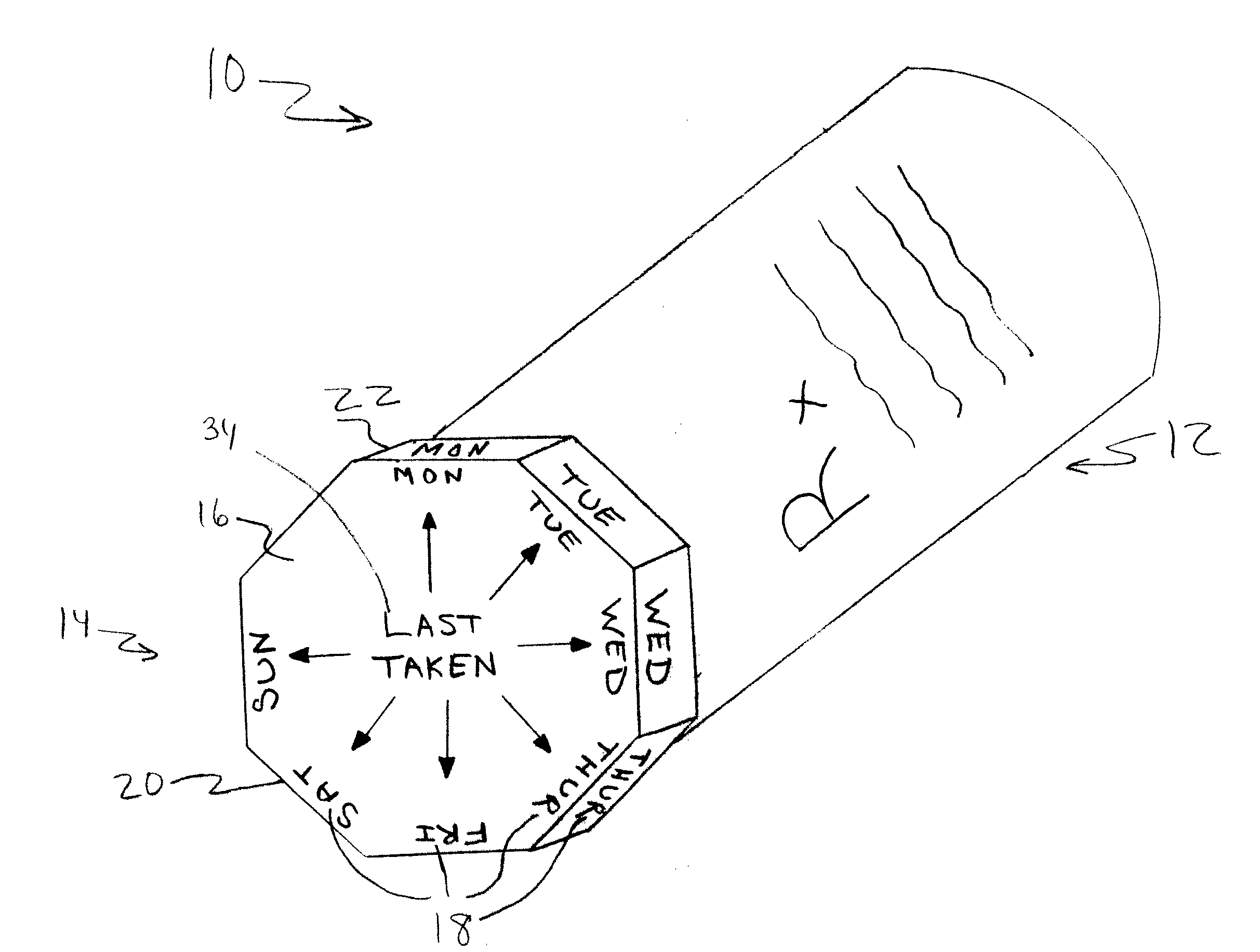 Method and Apparatus for Indicating Dosage Time