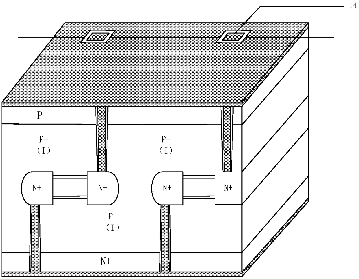 An internal gate type MOS