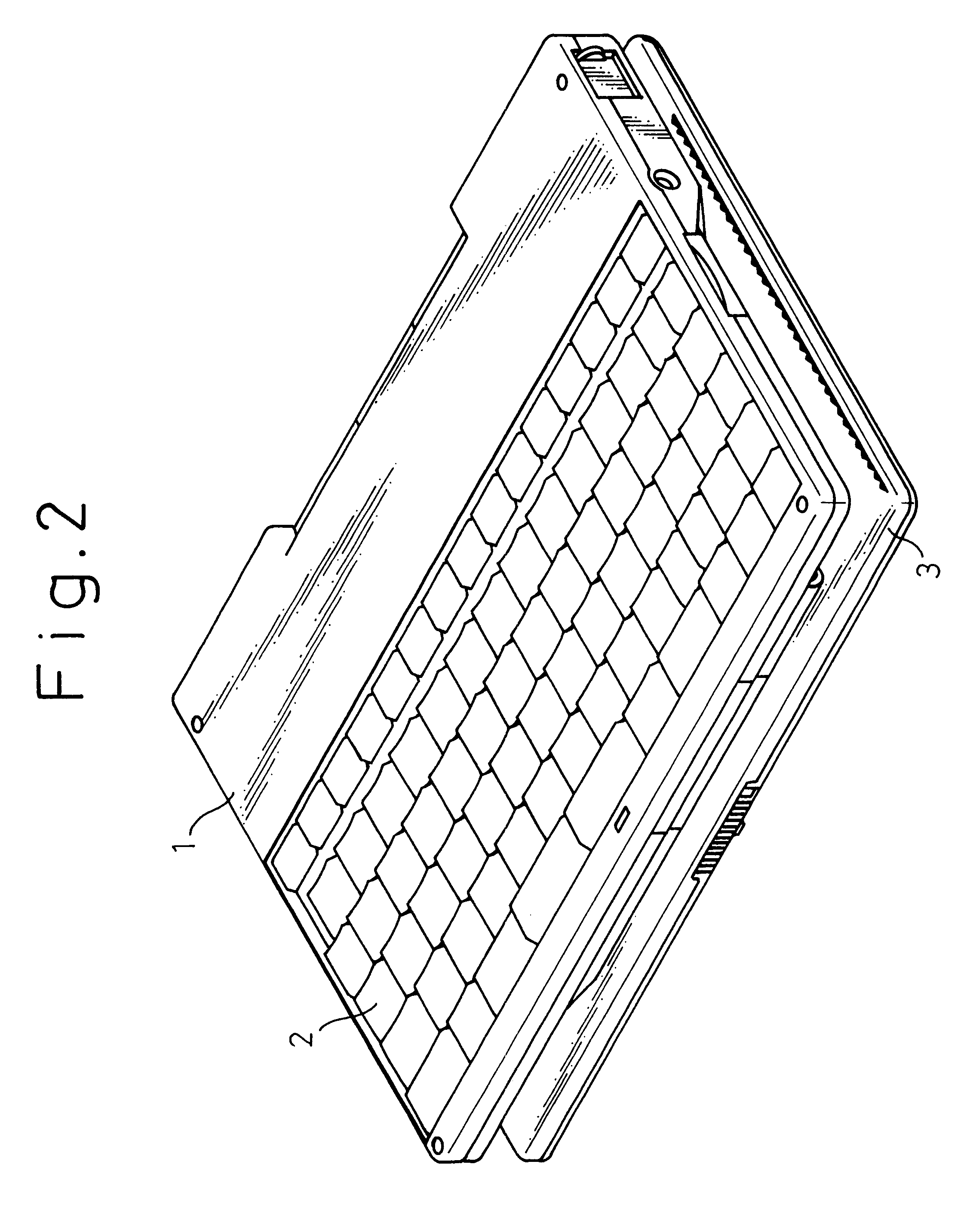 Small-sized portable information processing apparatus