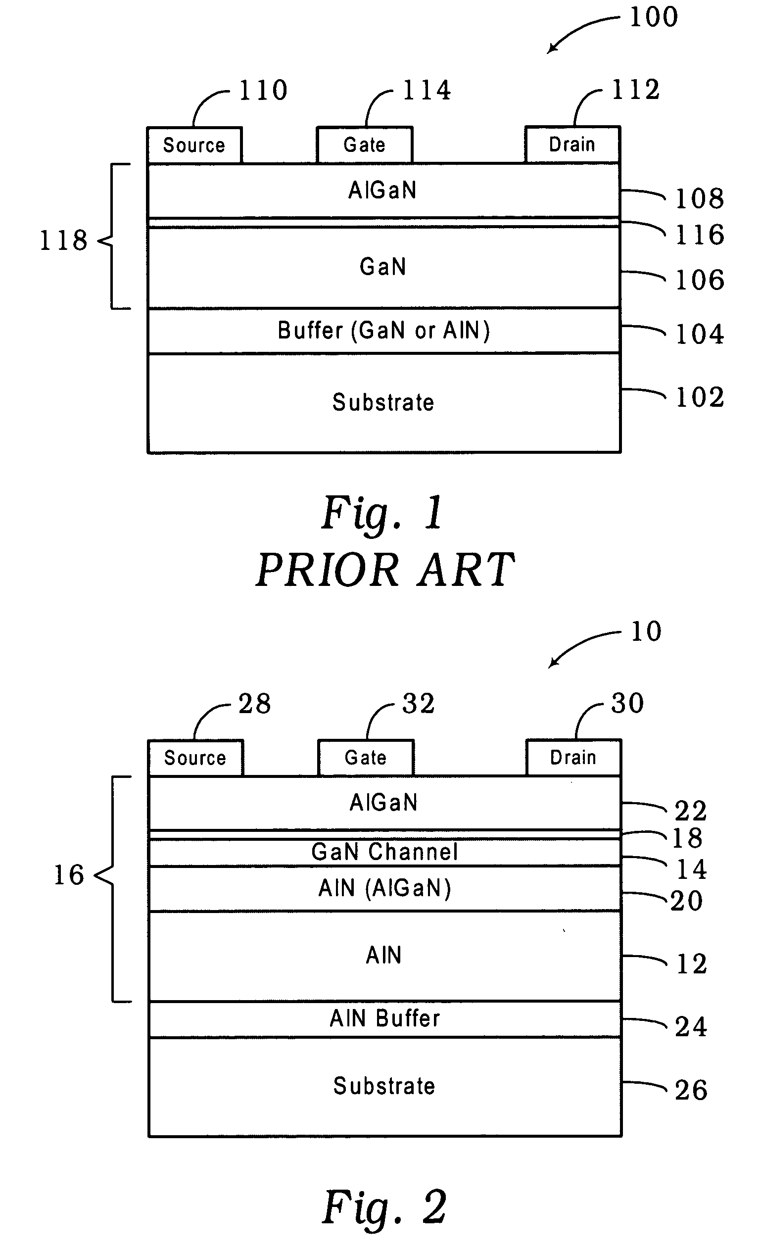 III-nitride quantum-well field effect transistors