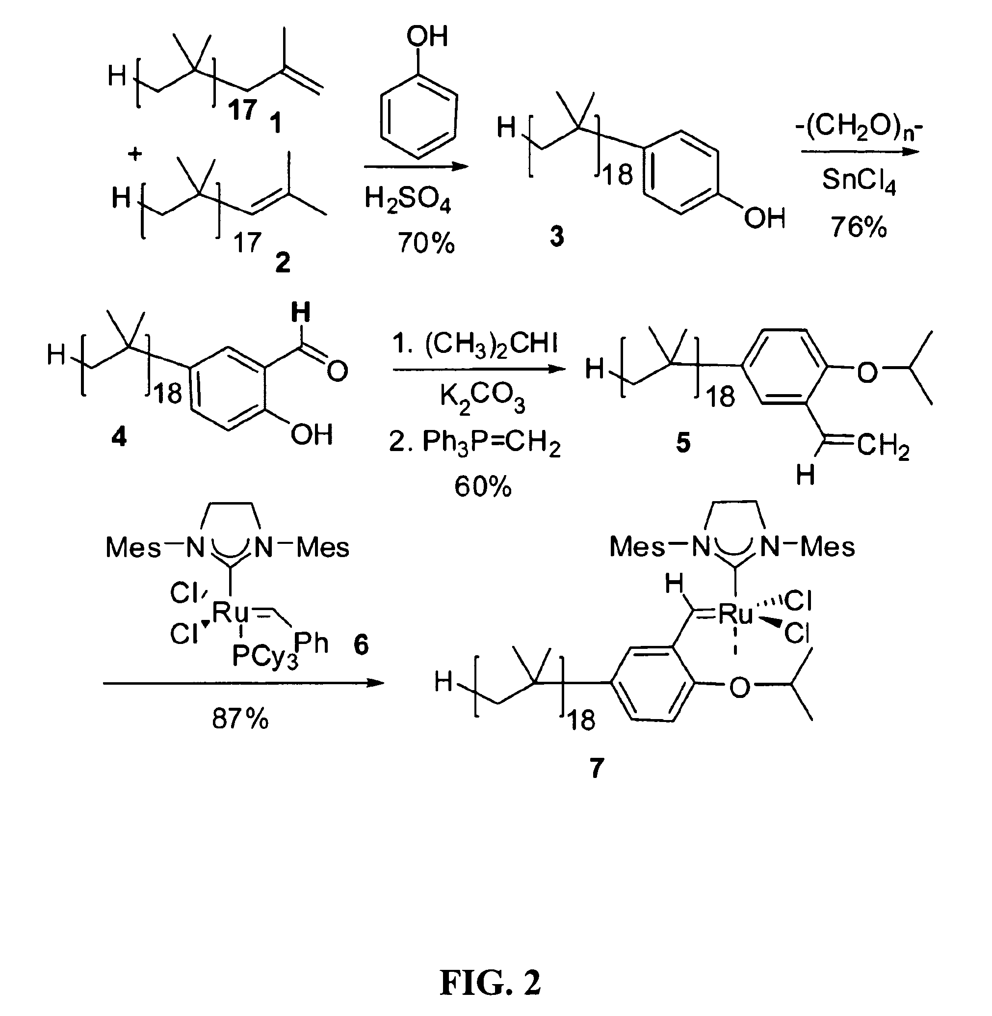 Nonpolar phase-soluble methathesis catalysts