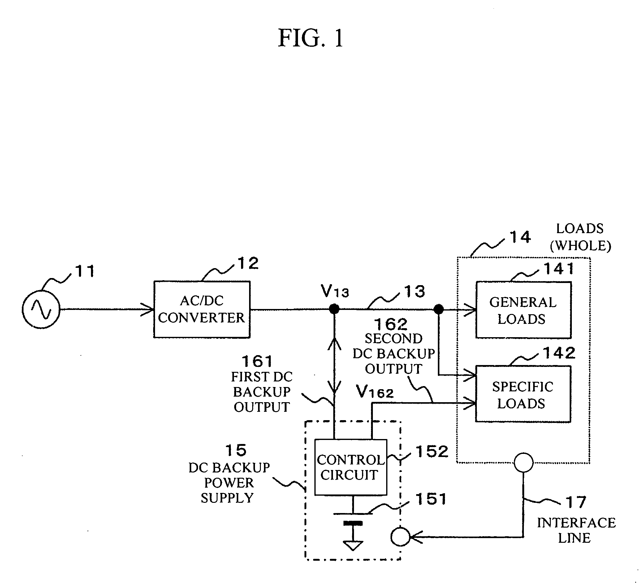 DC backup power supply system and disk array using same